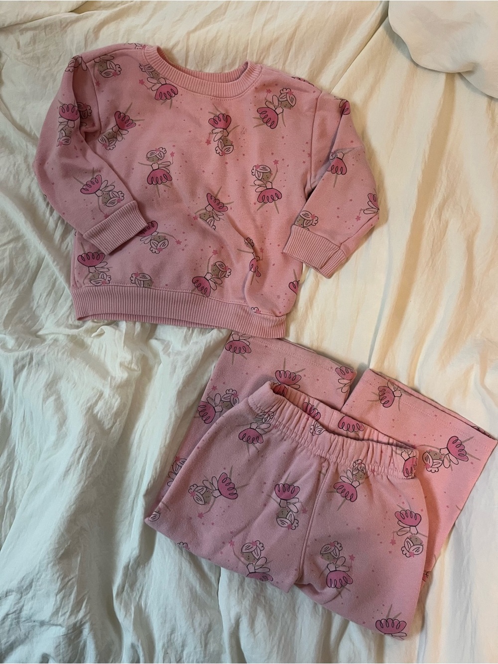 Pink ballerina sweatsuit 2t